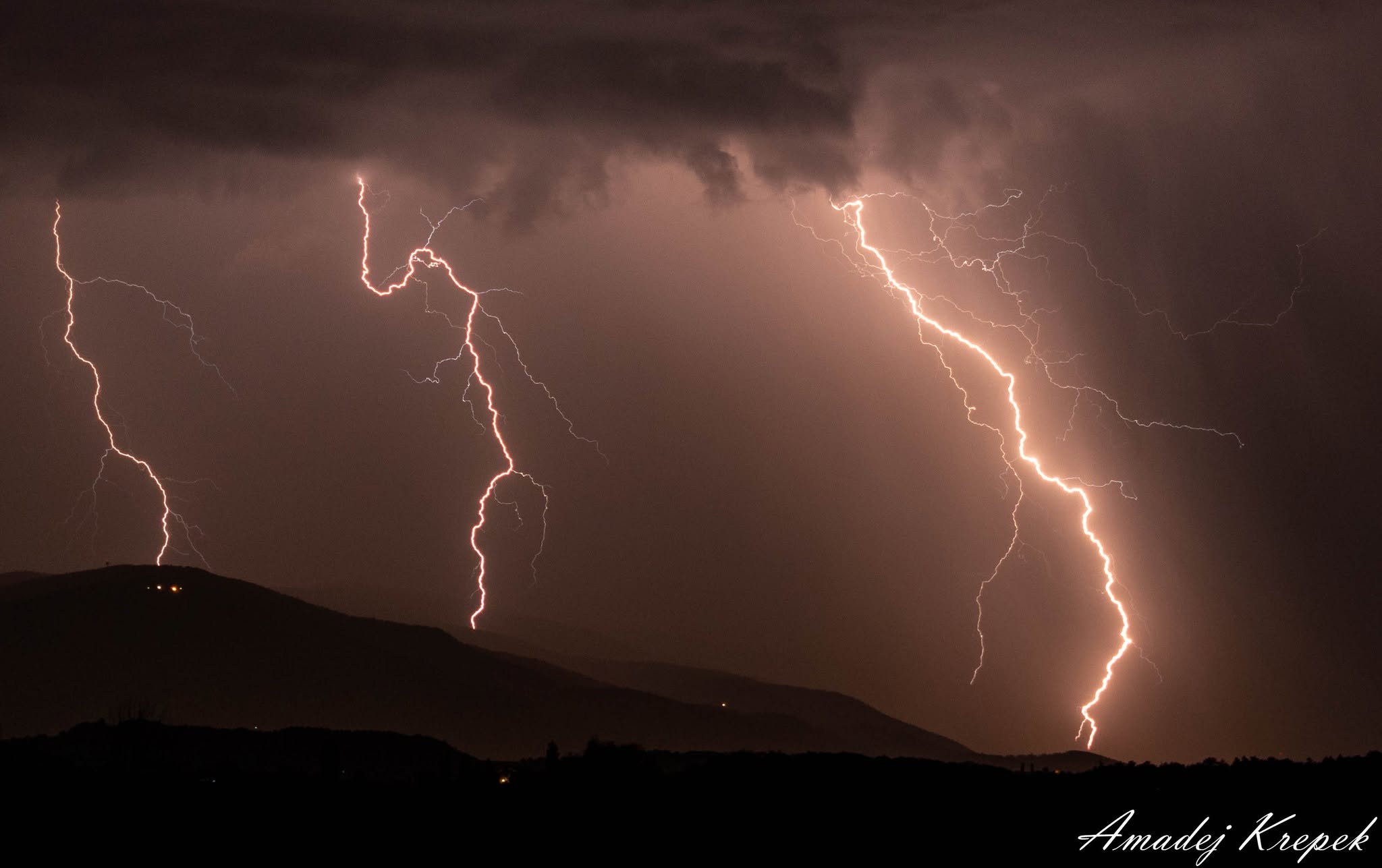 Storm clouds near Lenart, Slovenia, 11 July 2023