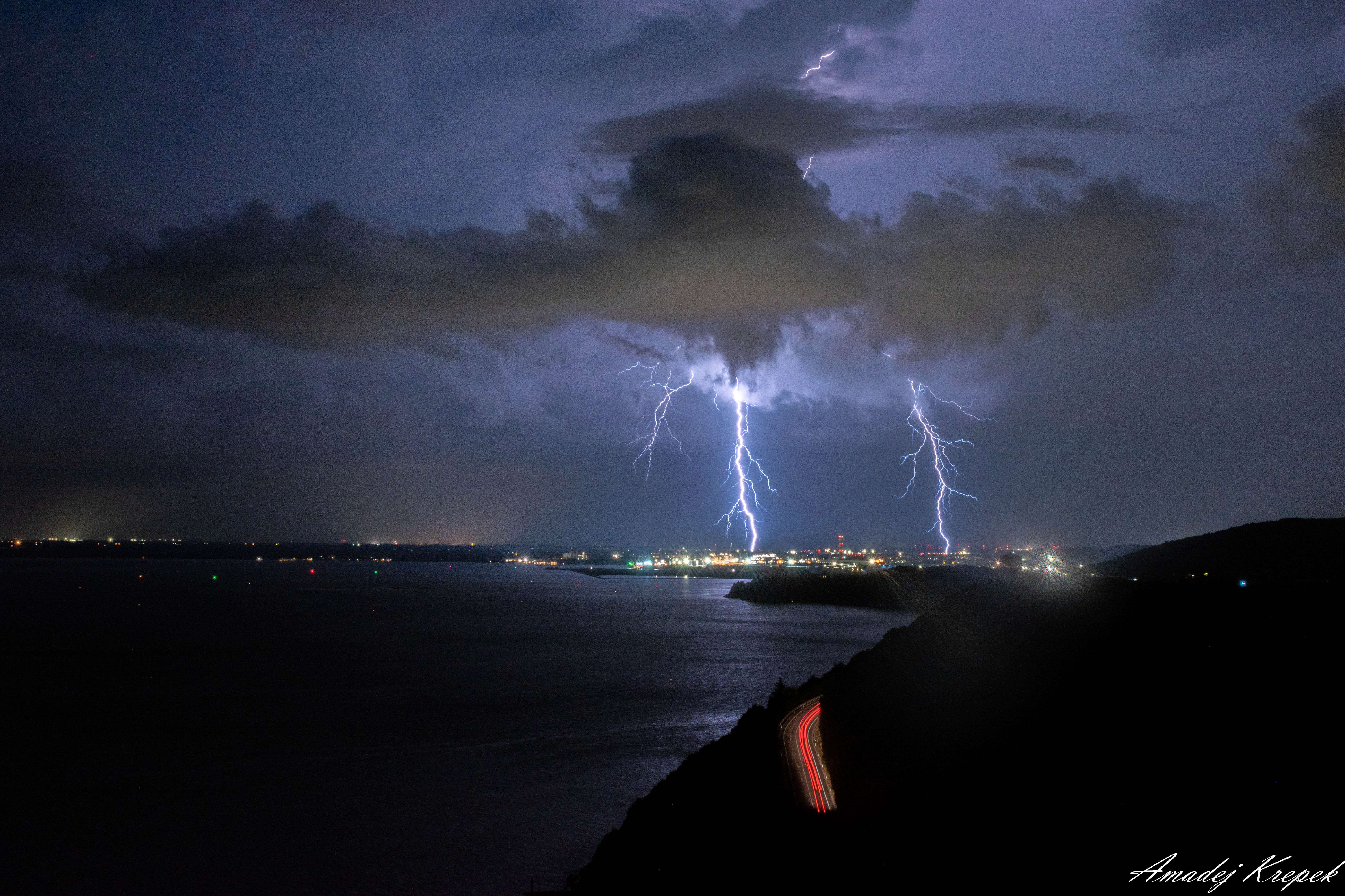 Storm near Sistiana, Slovenia, 6 July 2025