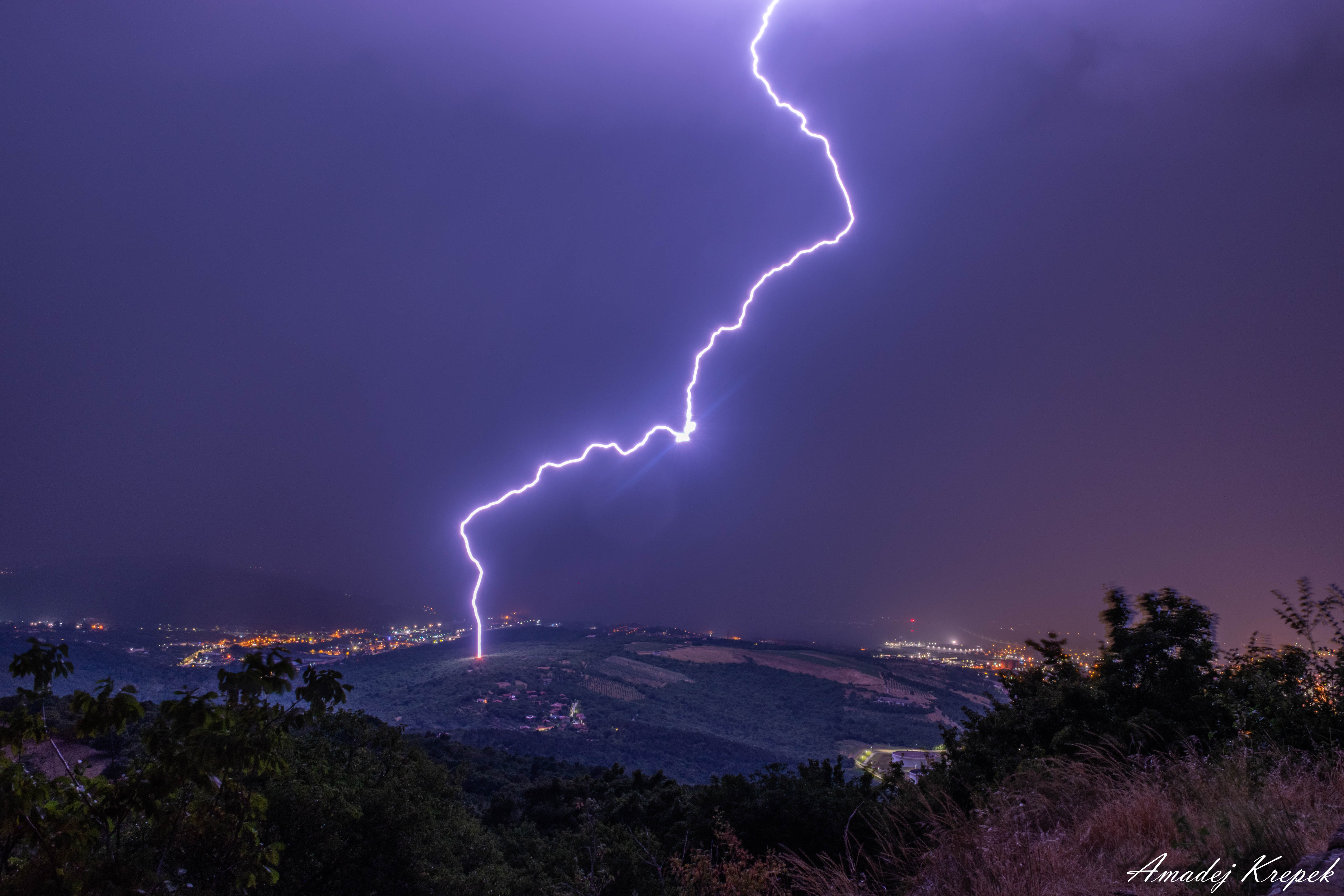 Storm near Socerb, Slovenia, 27 June 2025