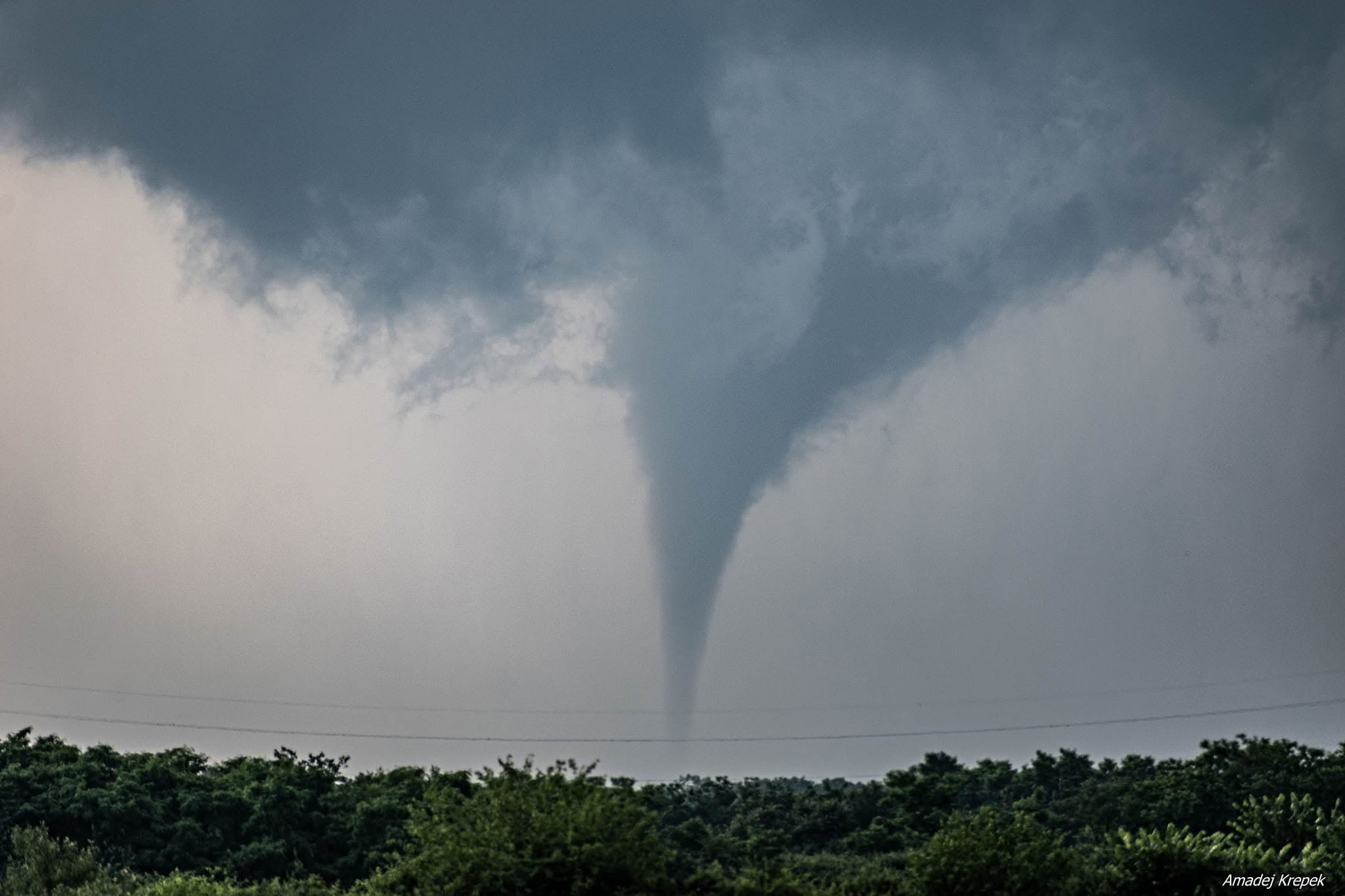 Tornado near Szombathely, Hungary, 10 June 2024